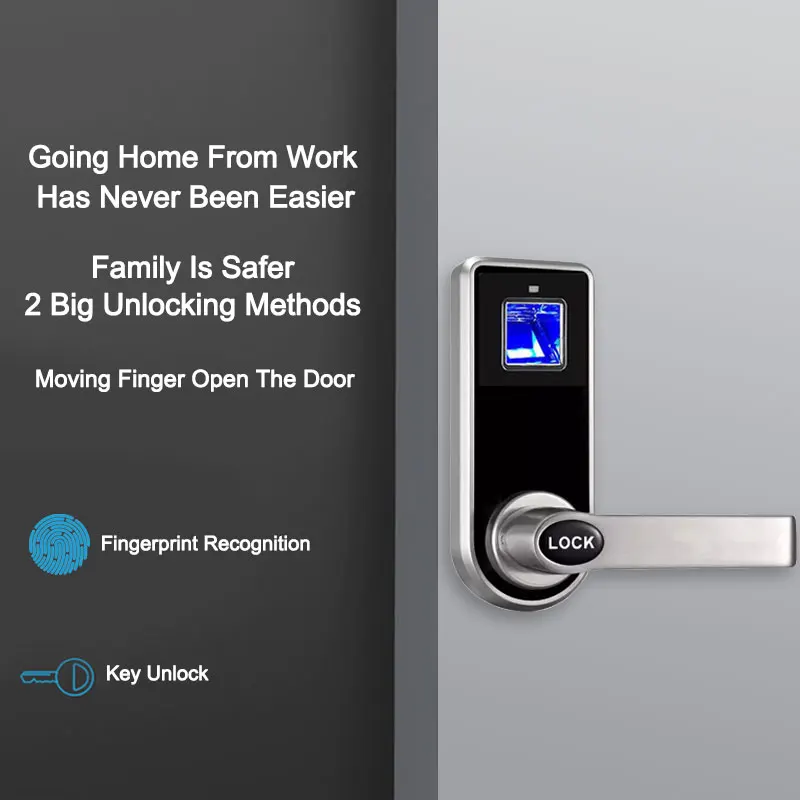 

Eseye Biometric Smart Door Lock For Family Hotels Electronic Fingerprint Door Lock