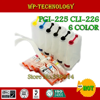 

[Empty] CISS suit for Canon PGI225 CLI226 ink cartridges 6 color , suit for Canon PIXMA MG6120 8120 , With ARC chips