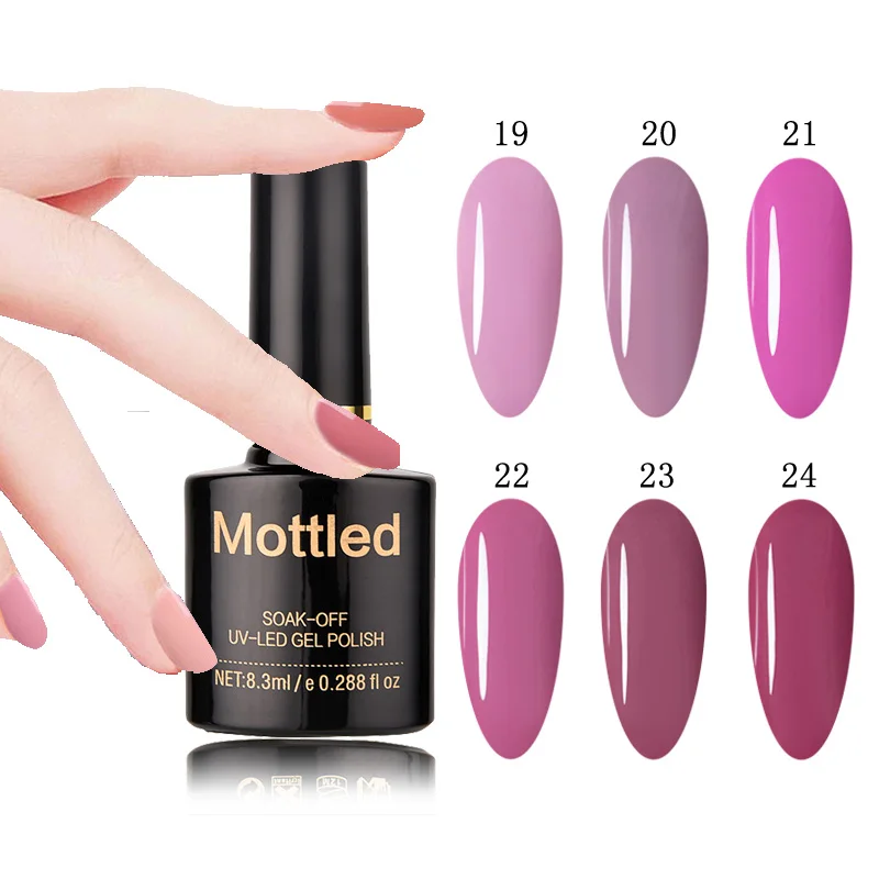 Mottled Gel Nail Polish 8.3ml Nail gel Art 223 UV Color Hybrid Varnish
