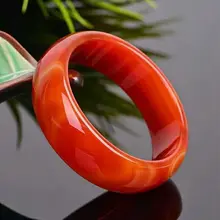 Бразилия натуральный красный агат Халцедон Браслет Дракон расширились