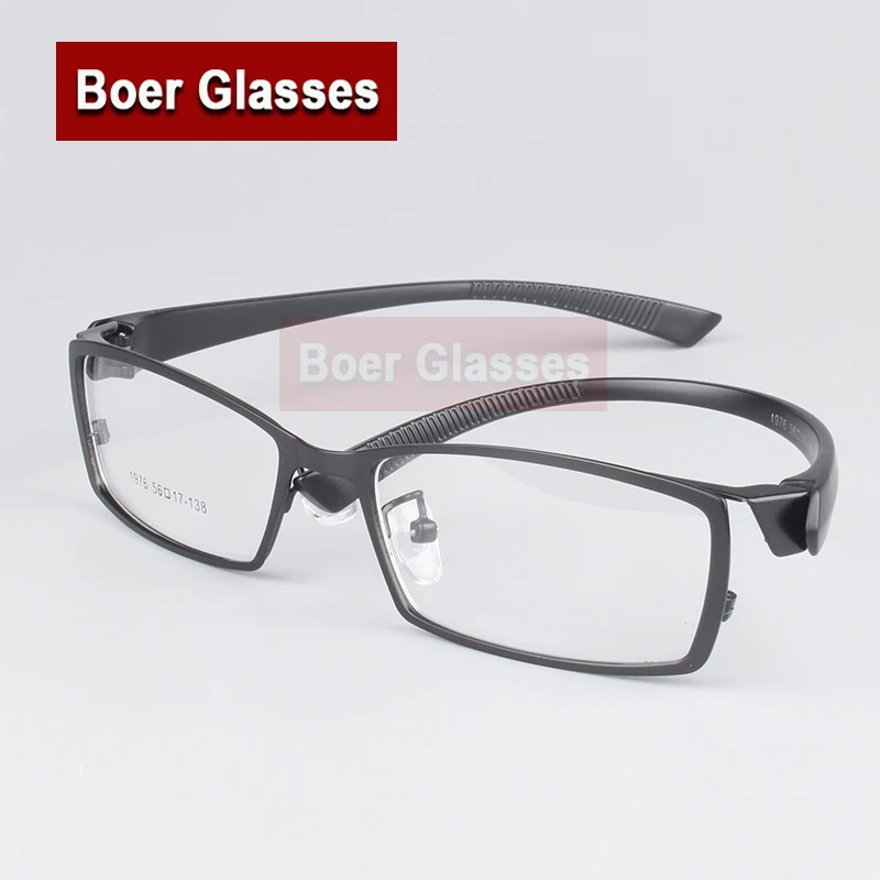 

New Fashion Men'S Businese Eyeglasses Full Rim Male Myopia Prescription Eye Glasses Metal Eyewear Rxable 1976 (56-17-138)