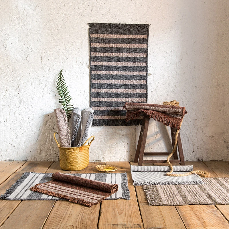 Collalily килим хлопок ковер ручной работы геометрический Богемия индийский Йога плед полосатый современный дизайн nody стиль