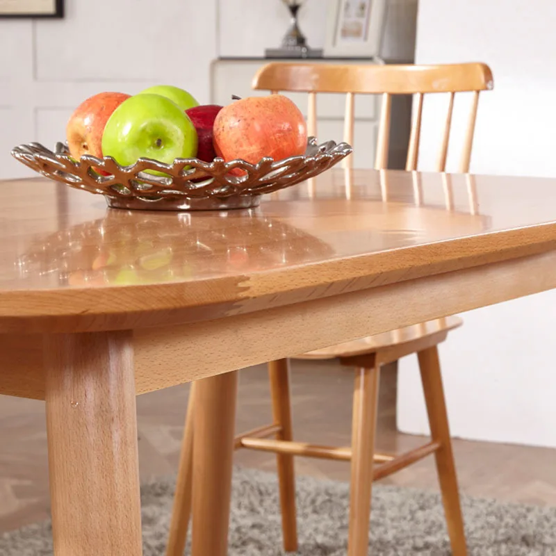Madera maciza mesa de comedor minimalista moderno rectangular mesa ... Mesas de comedor minimalistas