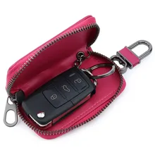 Для женщин ключницы пояса из натуральной кожи мягкой овчины роскошный ручной работы Вязание Узор Женский ключи бумажник лидер