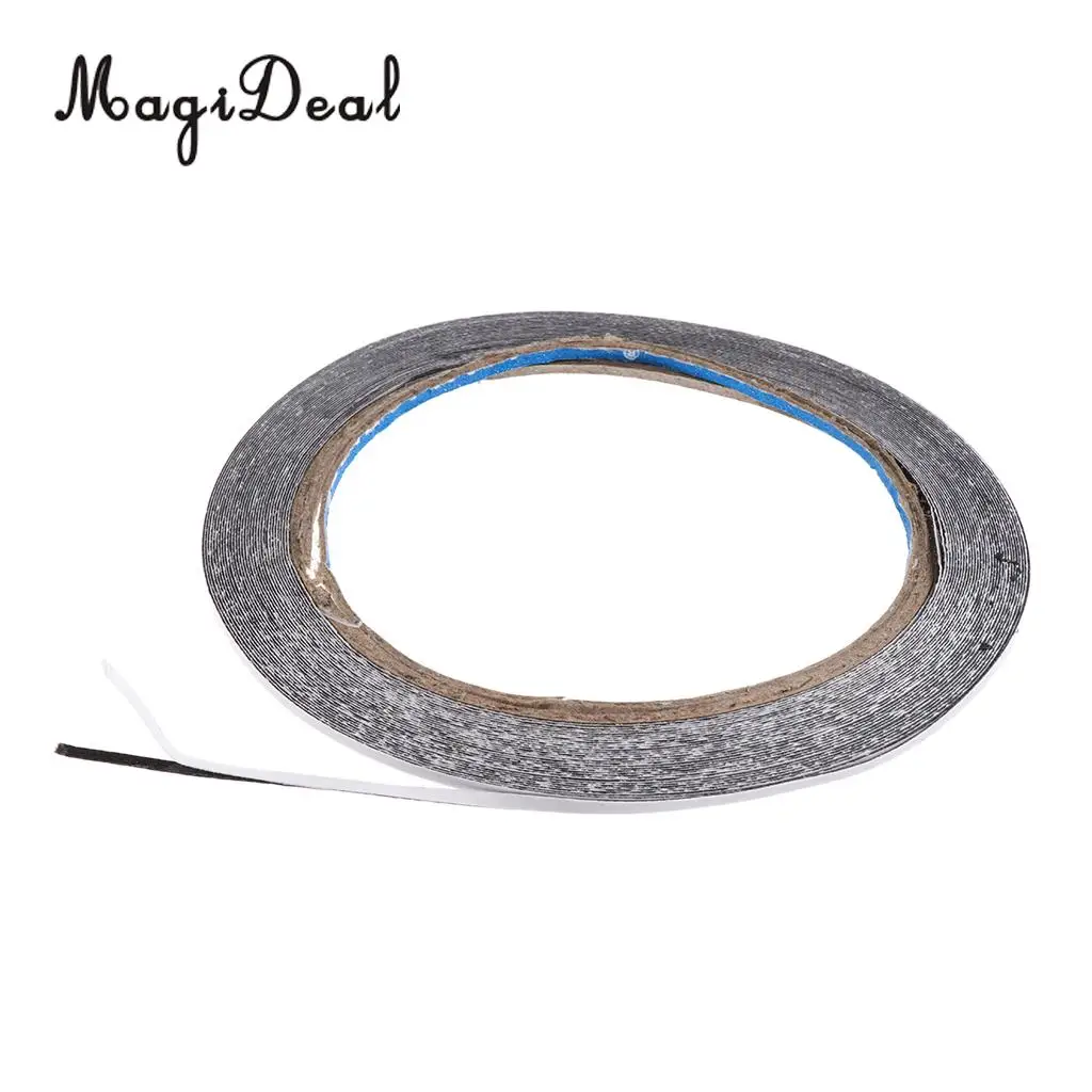 MagiDeal 1 Roll Adhesive Feather Tape Glue Archery Arrow Accessories DIY Black 10M