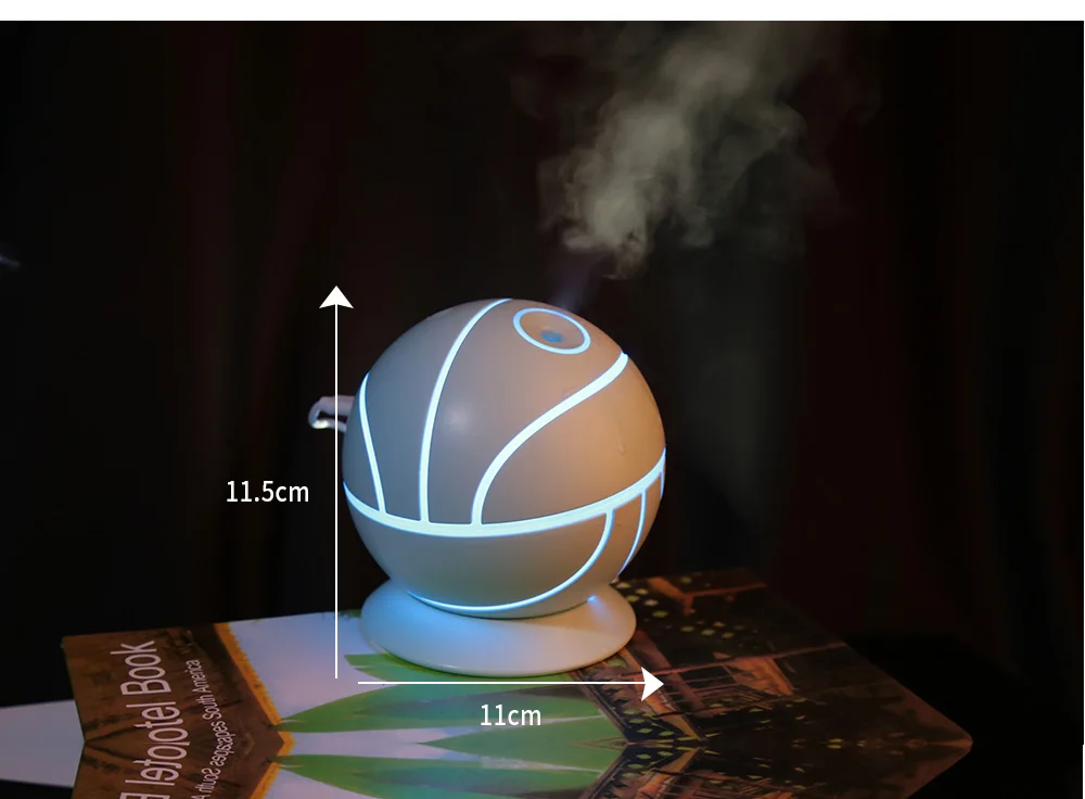 Большой объем баскетбольного автомобиля увлажнитель воздуха со светодиодный подсветкой