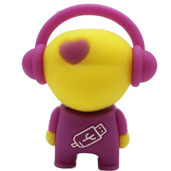 

Cartoon Music Man Flash Disk Memory USB for Gift Pendrive USB Flash Drive 64GB 32GB 16GB 8GB 4GB Love Man USB Pens Stick
