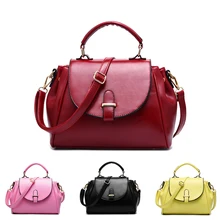 New Arrival Vintage Trapeze Tote Women Leather Handbags Ladies Party Shoulder Bags Fashion Top-Handle Bags