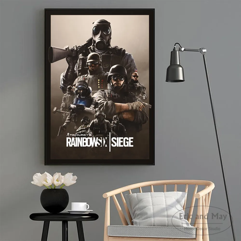 Rainbow Six Siege видео игры холст Художественная печать живопись Современная Настенная картина домашний Декор Спальня Декоративные плакаты без рамки Quadro