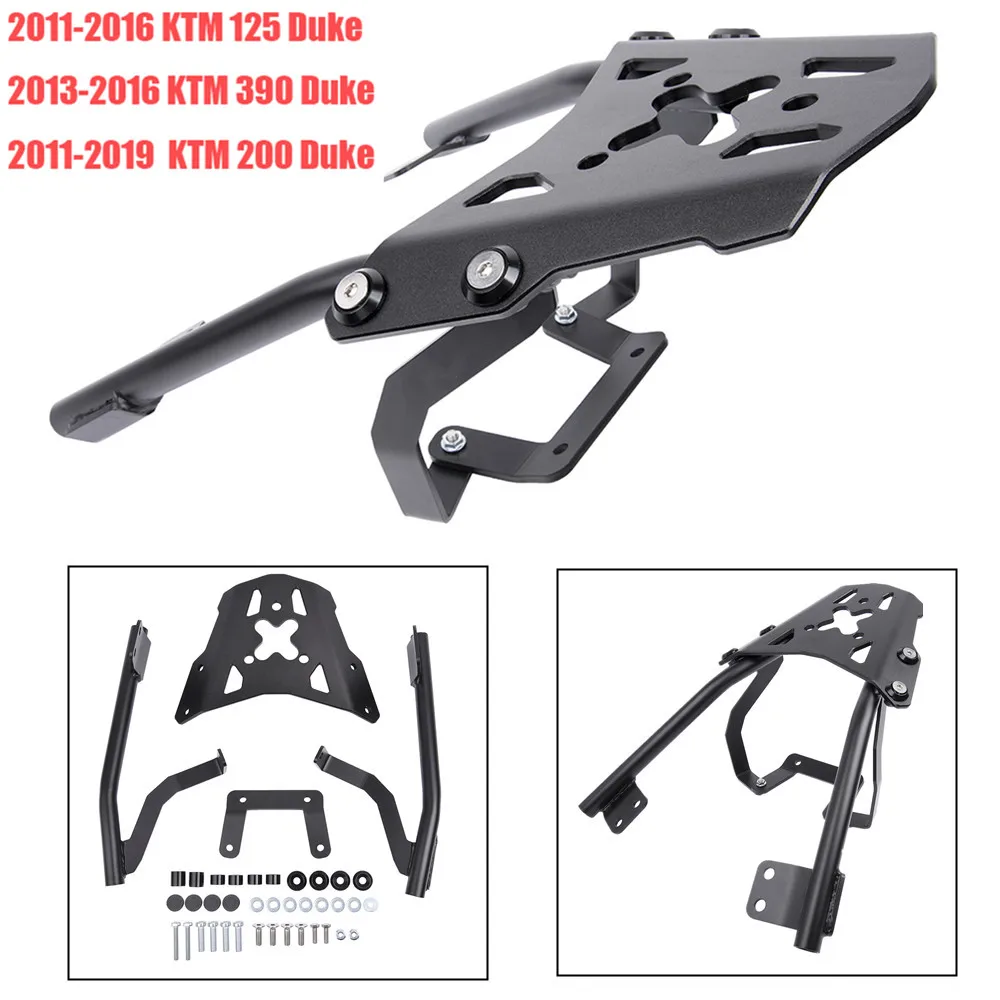 Мотоцикл Чемодан стеллаж для выставки товаров задняя Расширенная несущей пластины для KTM DUKE 125 390 200 2011 2012 2013 2014 2015 2016 2017 2018 2019 черный