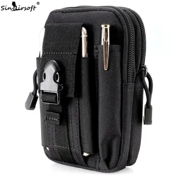 

SINAIRSOFT Tactical Molle bag Utility Pouch Gadget Belt Waist Packs Bag with Cell for Iphone7 Military Sport Hunting LY0011