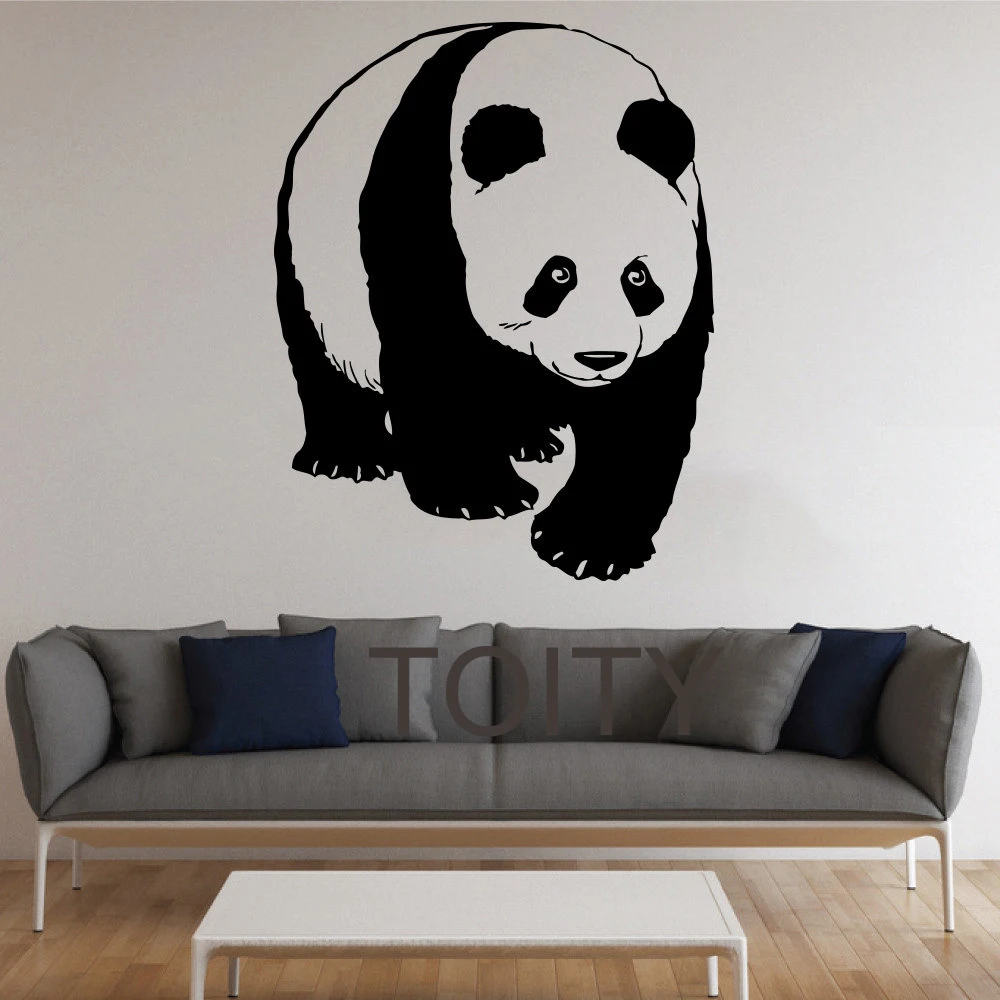 Maison Tapisserie Endormi Panda Animaux Chambre Enfant Mur Autocollant Mur Sticker Decorations Enfants