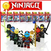 SY285 8Pcs Ninjagos Kai Ninja Minifigures Building Blocks Set Model Bricks Toys Aciton Figures Compatible Legoes