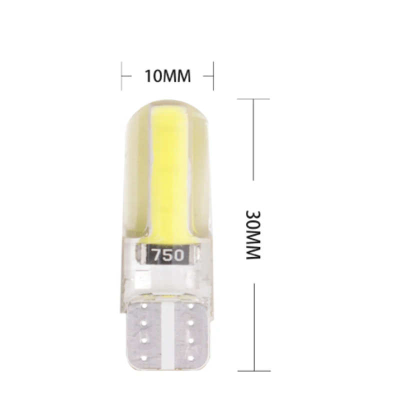 2 шт. Автомобильные светодиодные лампы T10 COB 12SMD W5W 194 192 168|Сигнальная лампа| |