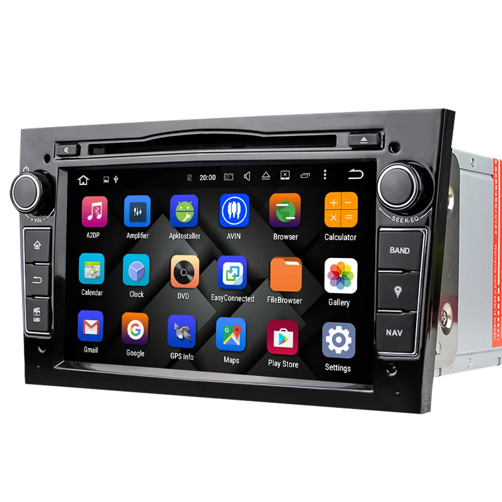 Excellent Eunavi Quad Core Android 9.0 2 din Car DVD Stereo for Vauxhall Opel Astra H G Vectra Antara Zafira Corsa GPS Navi Radio 2G 3