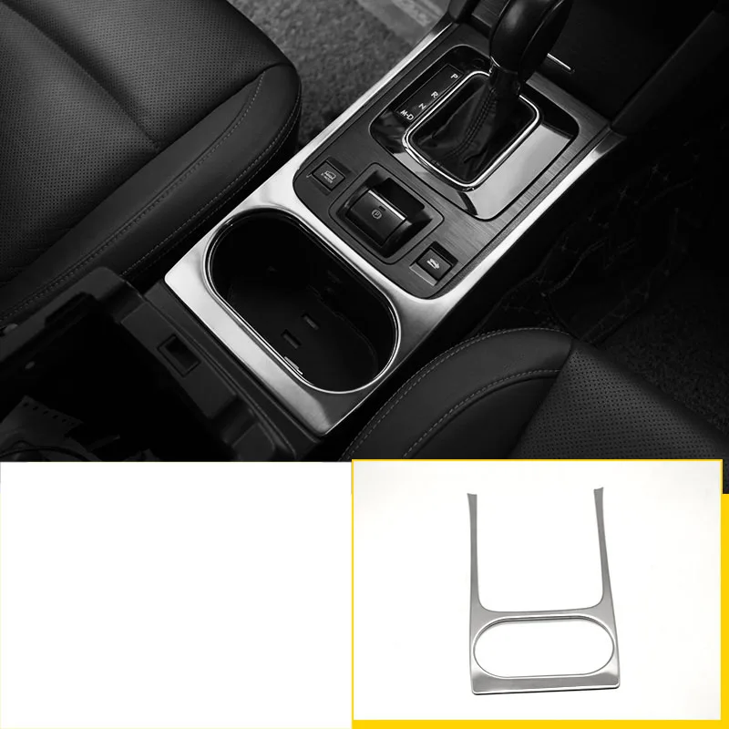 

lsrtw2017 stainless steel car cup frame trims for subaru outback 2015 2016 2017 2018 2019 legacy b4