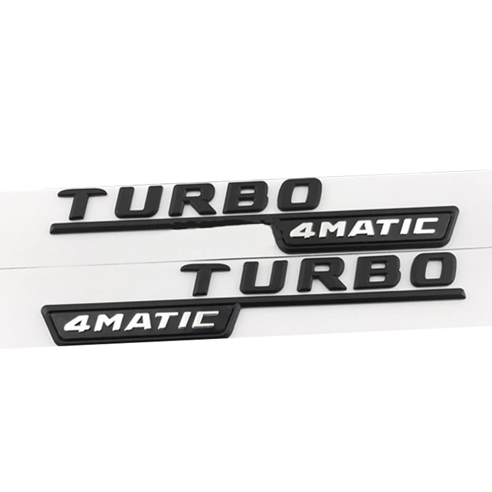 Эмблема TURBO BITURBO 4matic для Mercedes Benz AMG ML GLK 3D наклейка на багажник задние хромированные