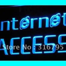 I214 открытый доступ в Интернет услуги NR светодиодный неоновый свет знак включения/выключения 20+ цвета 5 размеров