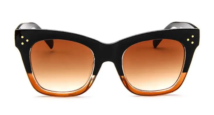 Модные женские солнцезащитные очки "кошачий глаз", леопардовые, брендовые, дизайнерские, Ретро стиль, женские, квадратные, солнцезащитные очки, Oculos De Sol feminino UV400 - Цвет линз: C8