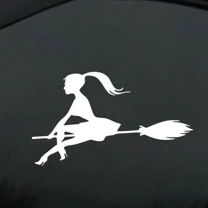Fashion Halloween Witch Car Sticker Laptop automobiles motorcycle decal