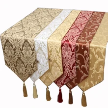 Neue Jacquard Rustikale Tischläufer Moderne Baumwolle Leinen Couchtisch Tuch Rechteckigen Esstisch Schutz Pads
