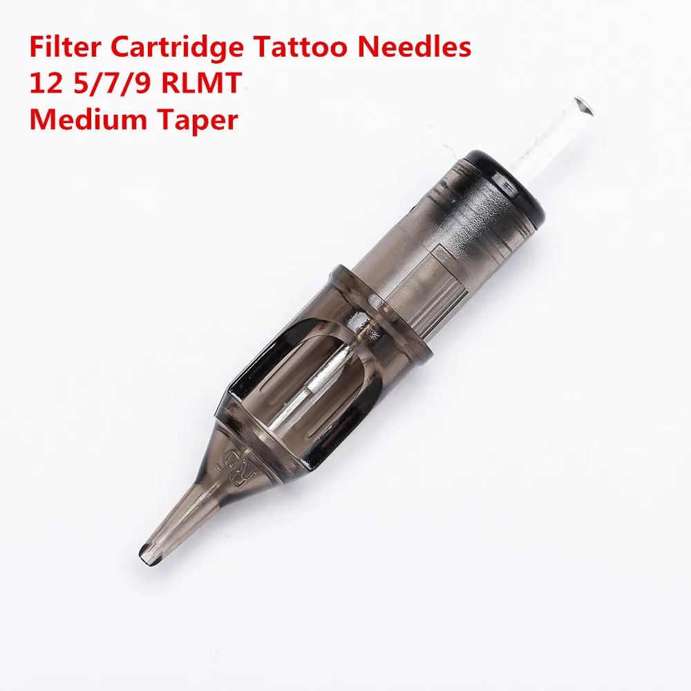 Фильтр кассета с иголками для татуировок круглый вкладыш#12 0,35 мм мембранная Система иглы для картриджа ручка машины 10 шт./партия