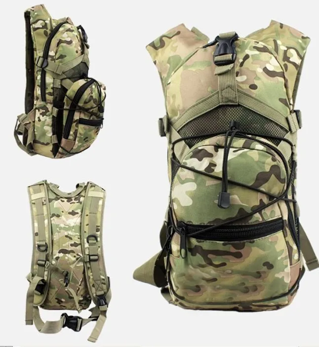 

4 color Men Women 2.5L Tactical Outdoor Hydration Water Backpack Bag Without Water Bladder