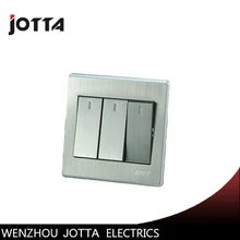 Luxury Wall Switch Panel, Light Switch,3 Gang 3 Way Push Button LED Indicator 16A,110~250V, 220V цена Luxury Wall Switch Panel, Light Switch,3 Gang 3 Way Push Button LED Indicator 16A,110~250V, 220V цены онлайн