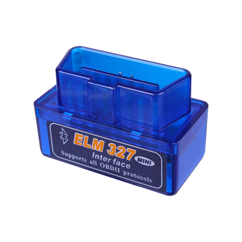 Супер Мини ELM327 Bluetooth OBD2 v2.1 Поддержка всех obdii смартфонов и ПК, мини ELM 327 BLUETOOTH синего цвета