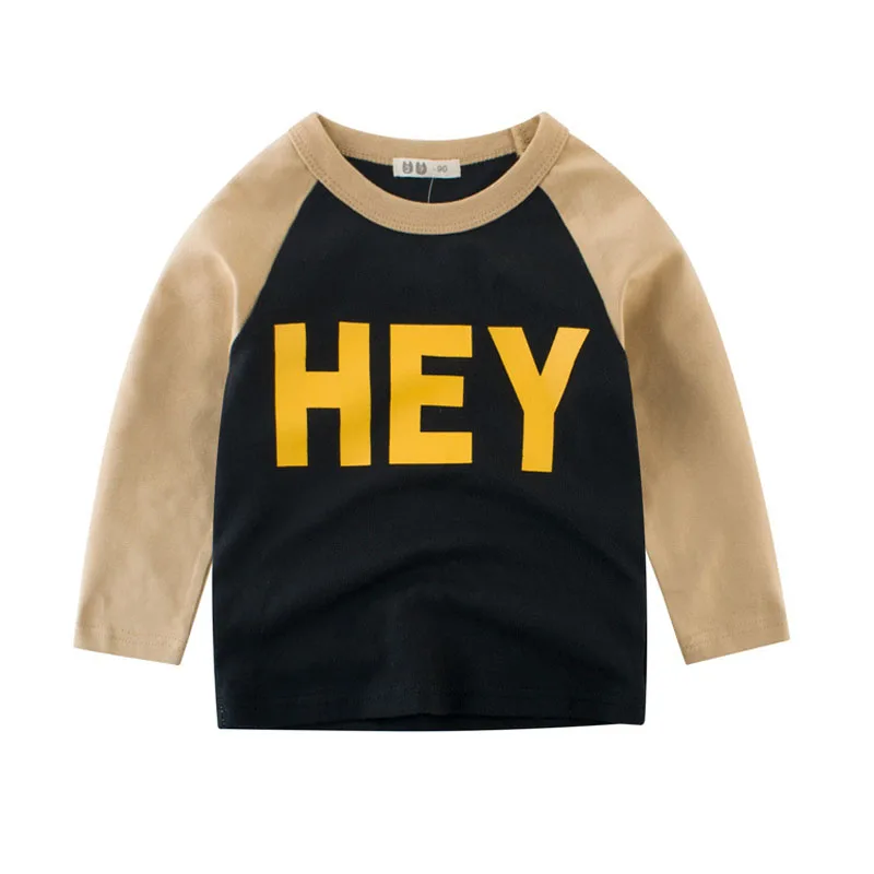 Boys Tops Cool Kids Clothes 2019 Autumn Long Sleeve Cotton Children T shirts 2 3 4 5 7 8 Years