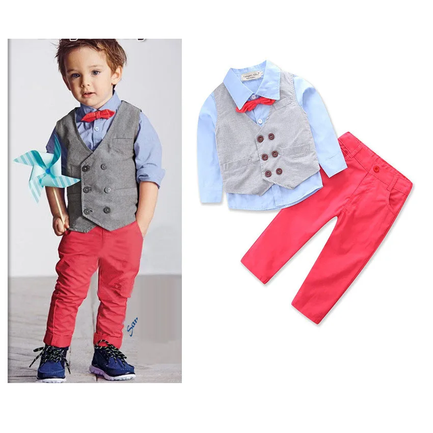 

Kids Flowers Children Toddler Baby Little Boys Gentleman Clothing Sets Suit For Boys Party And Wedding Clothes Costume New