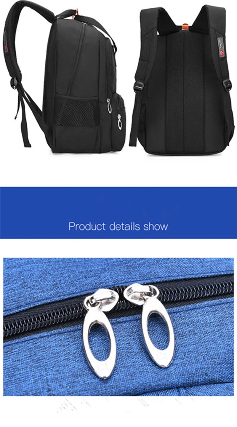 Водонепроницаемый Для мужчин 15 дюймов компьютер, ноутбук рюкзак мужской рюкзаки школьные для отдыха подростков mochila Escolar черная сумка