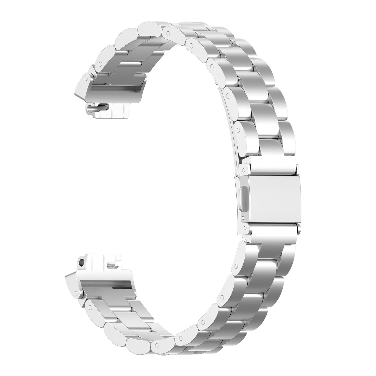 Для Fitbit Inspire/Inspire HR/ace2 полосы Нержавеющая сталь металлический сменный ремешок браслет на запястье Для женщин человек 4,23 - Цвет: Серебристый