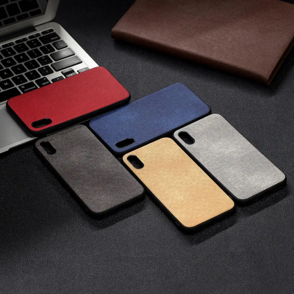 

luxury soft denim and TPU 2 in 1 case For iphone 6 7plus 8 Case cloth touch feeling back cover For iphone X XSmax XR capa fundas