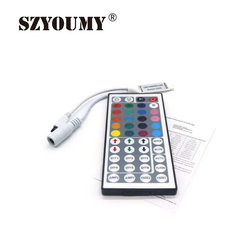 SZYOUMY 200X мини DC12V 24 44-клавишный пульт Беспроводной светодиодный RGB Управление; С Инфракрасный пульт Управление для SMD 3528 5050 RGB Светодиодные ленты