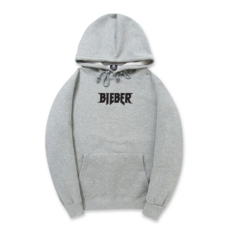 2017 Spring Autumn Justin Bieber Hoodies Men Fashion Thicken Cotton Hip Hop Sweatshirt moleton masculino Tracksuit m180 Big Size