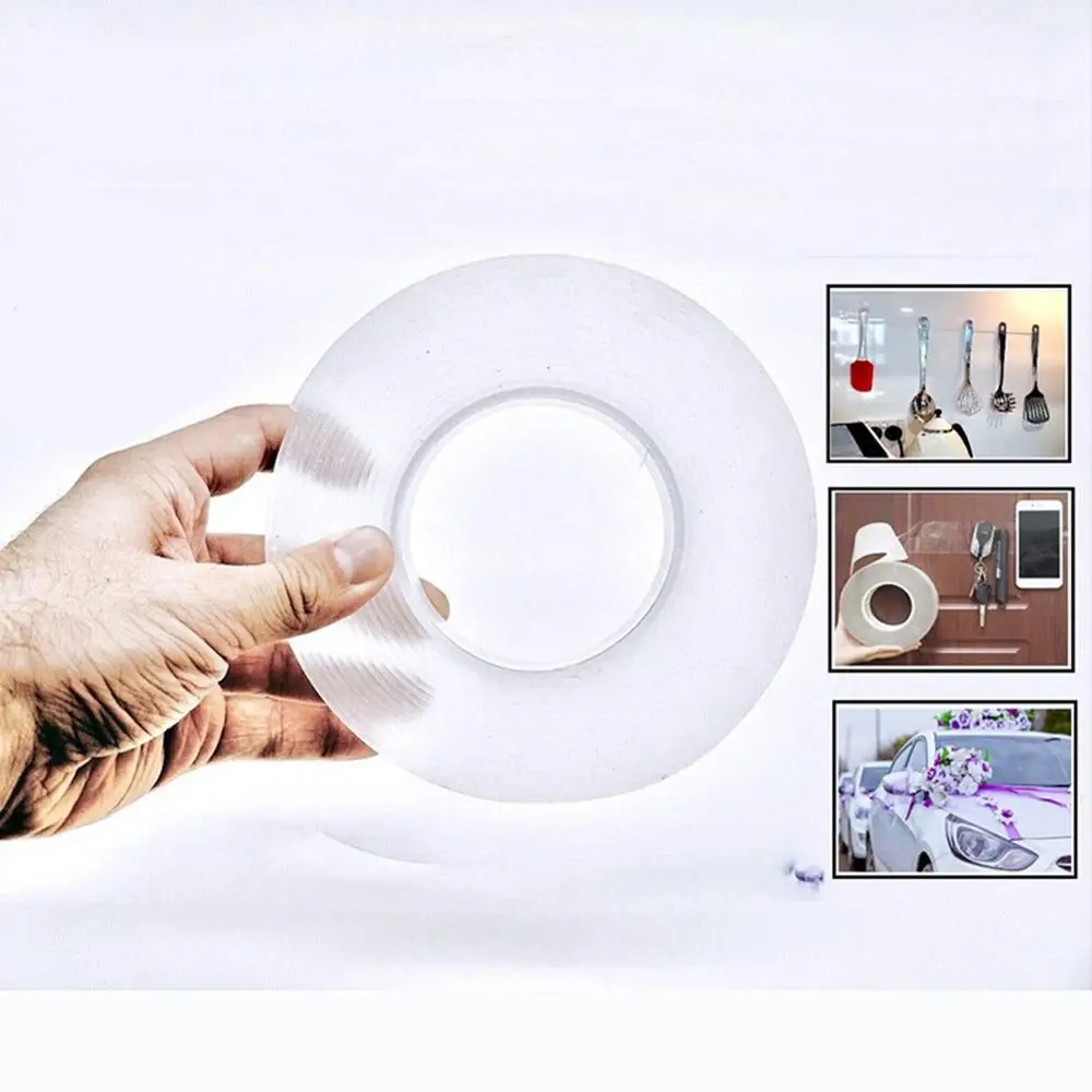 

Multifunctional Double-Sided Adhesive Nano Tape Traceless Washable Removable Tapes Indoor Outdoor Gel Grip Sticker Home Tools
