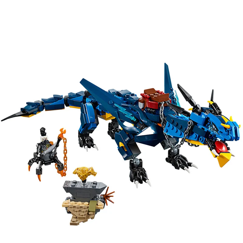 

Ninja Series Stormbringer Set Dragon Compatible Legoings Ninjagoes 70652 Model Building Blocks Bricks Toys For Children Gifts