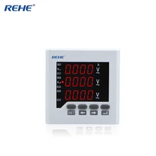 REHE AC RH-3AV73 80*80 мм интеллигентая(ый) цифровой аналоговое напряжение трехфазный Измеритель светодиодный