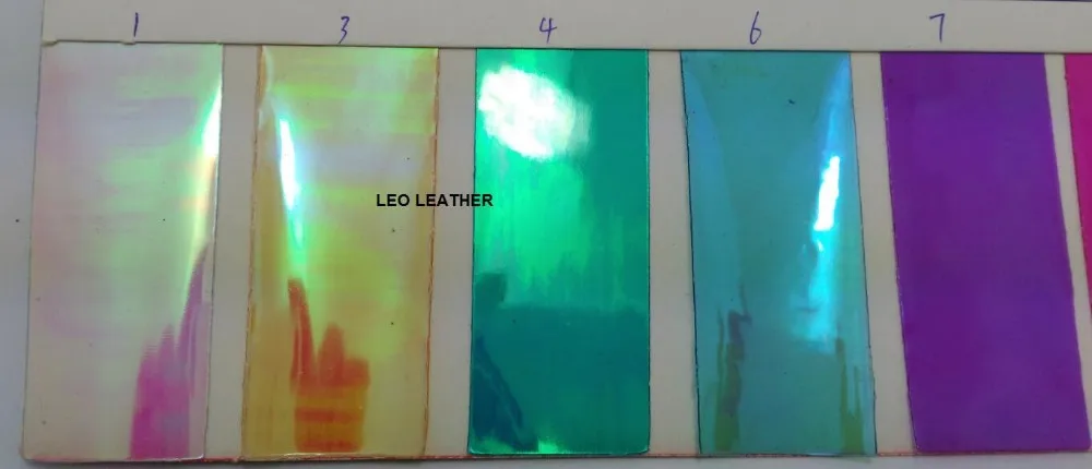 Высококачественная кожаная ткань прозрачная голографическая ПВХ прозрачная Волшебная зеркальная кожа меняющая цвет синтетическая кожа P41