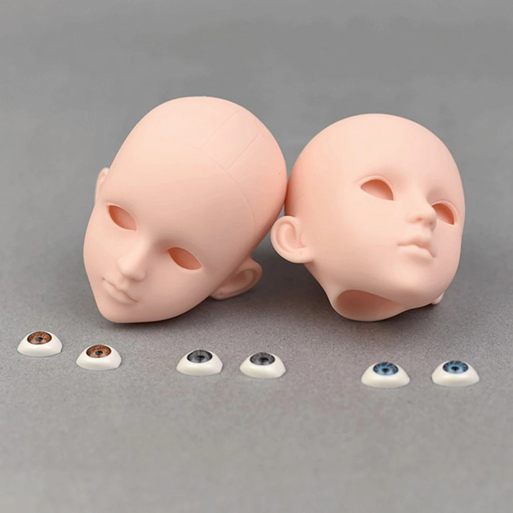 1/4 BJD DIY Custom Use - Safety Acrylic Eyes 14mm Eyeballs Silver Iris for Kurhn Dollfie MSD Doll Making Supplies