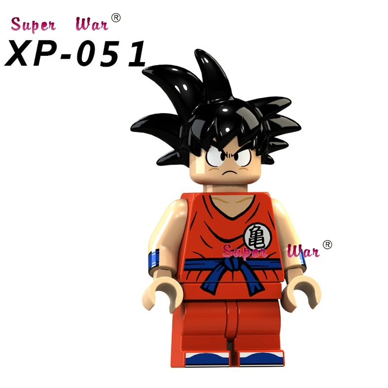 50 шт. строительные блоки Dragon Ball Z Violett Krillin tien shinhan Goku Chiaotzu Vegeta коллекция для детей Детские игрушки - Цвет: XP051