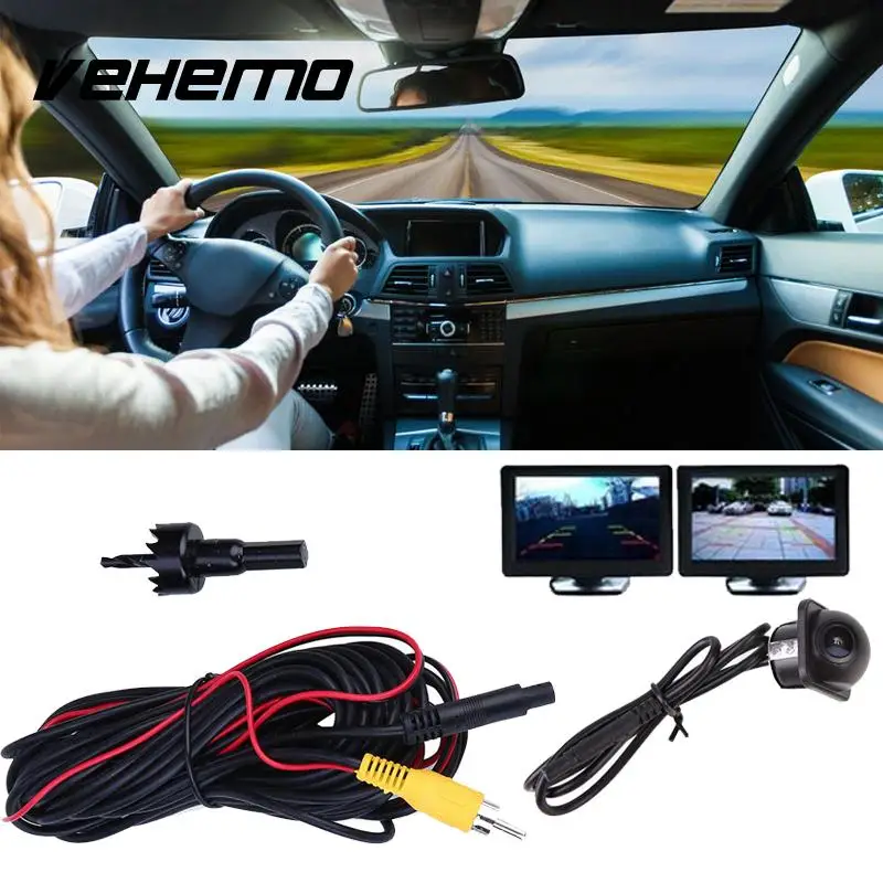 DC 12 V авто монитор отверстие сверление боковое зеркало заднего