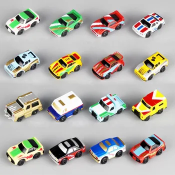 12PCs/Set Mini Car 1:120 Baby Toys Car Boys Gifts For Children's Toy Cake Decoration Style Random Hair 1