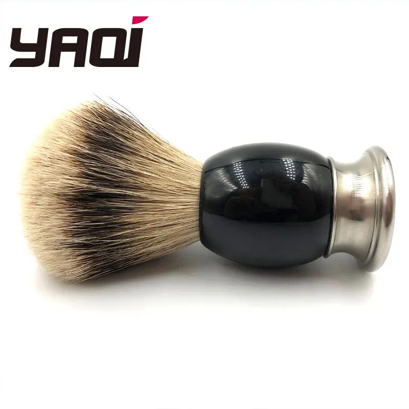 Yaqi 100% чистого серебра барсук волос ручной работы щетка для бритья парикмахерские