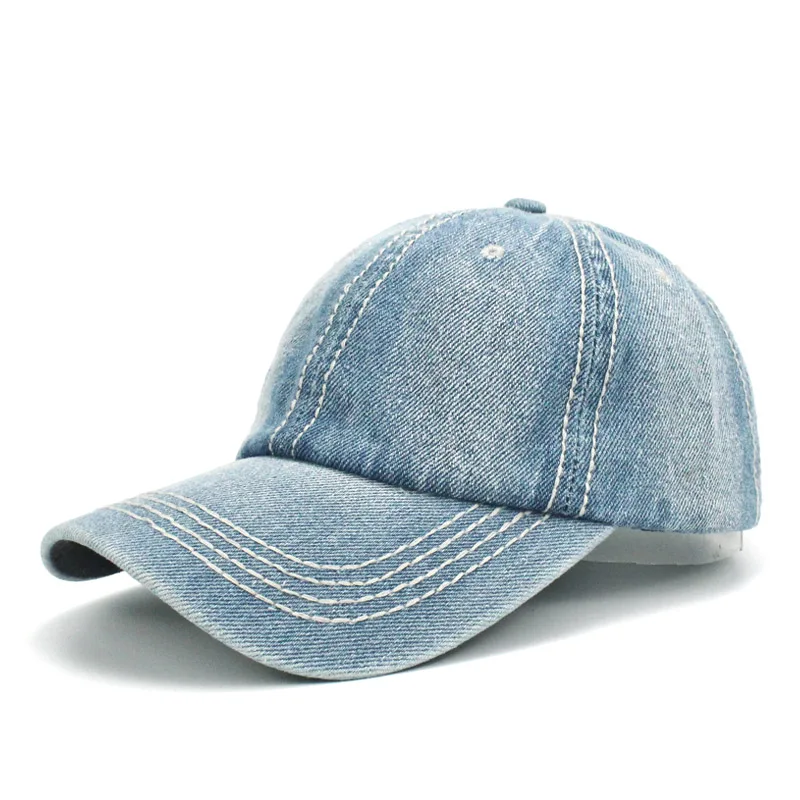 Новая ковбойская бейсбольная кепка, осенняя Повседневная Кепка Sanpback для мужчин и женщин, уличные спортивные джинсы, хип-хоп хлопок, Gorras - Цвет: Blue