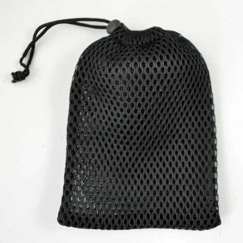 SODIAL(R) Сотовый телефон нейлоновая сетка шнурок мешок сумки 3 шт-черный#8