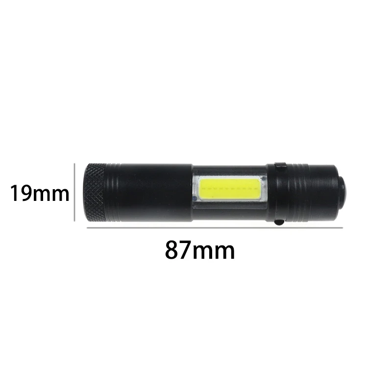Lanternas e Lanternas q5 led lanterna 4 modo Cor : Preto