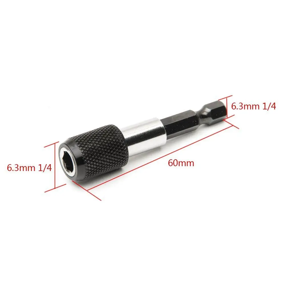 New 6 Pcs 1/4 inch 6.35mm Hex Shank Magnetic Screwdriver Bit Holder C-RV Extension Adapter Set Drill Bit For Screws,Nuts New 6 Pcs 1/4 inch 6.35mm Hex Shank Magnetic Screwdriver Bit Holder C-RV Extension Adapter Set Drill Bit For Screws,Nuts
