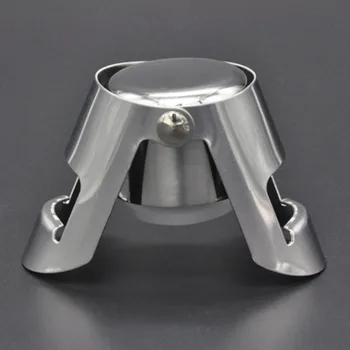 

Universal Wine Bottle Stopper 430 Stainless Steel Champagne Sparkling Wine Bottle Plug Sealer Preserver Bar Tools
